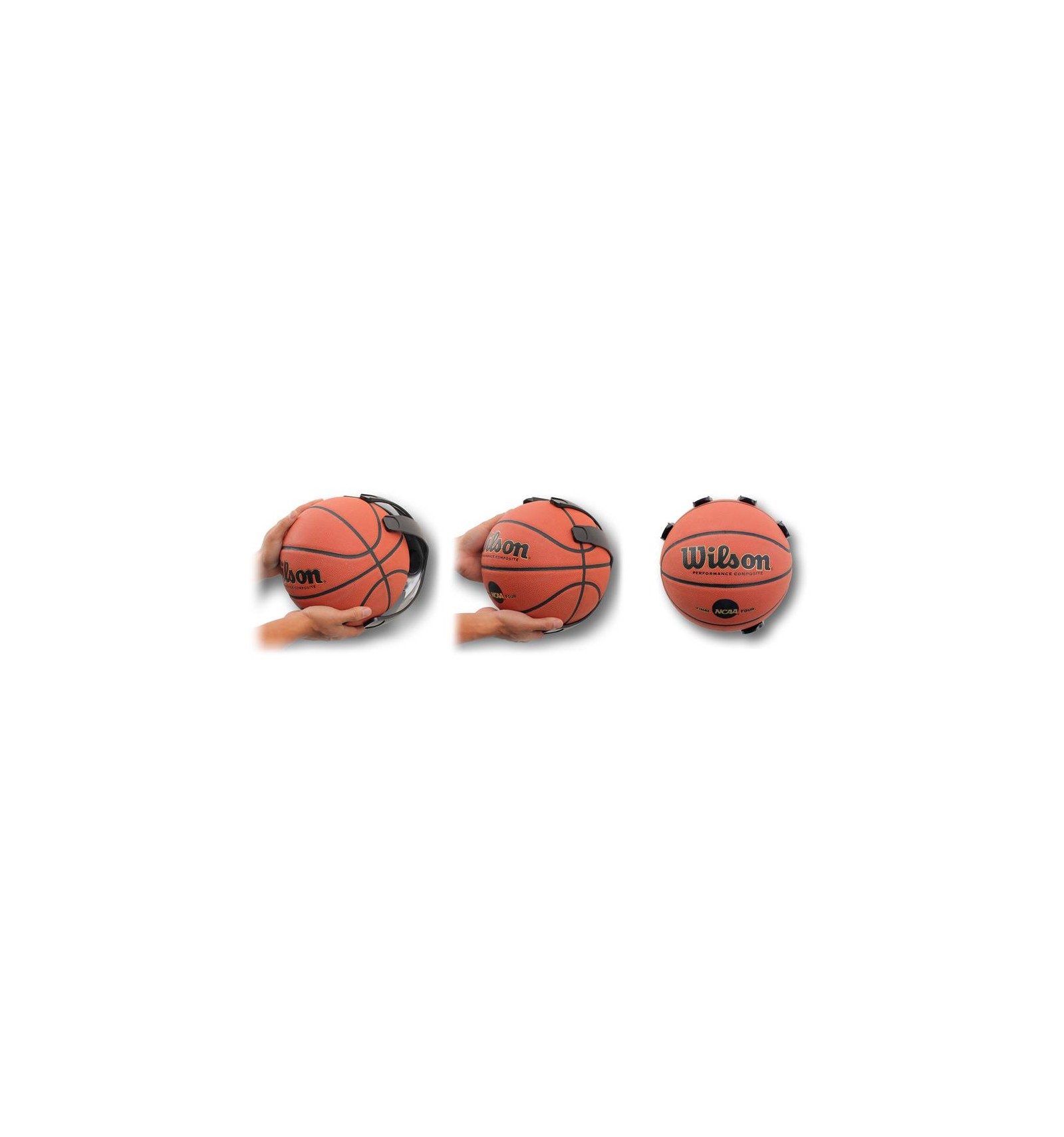 Support de ballon de Basketbal, Noir, Métal, Le support pour montrer  votre basket !
