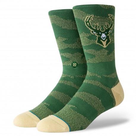 NBA Camo melange Milwaukee Bucks socks