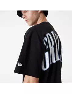 New Era Memphis Grizzlies NBA Arch Wordmark Black Oversized T-Shirt 2